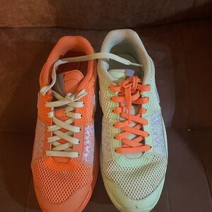 Nike Orange and White Sneakers